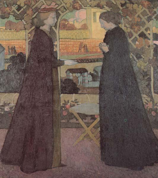 Maurice Denis Mary Visits Elizabeth oil painting image